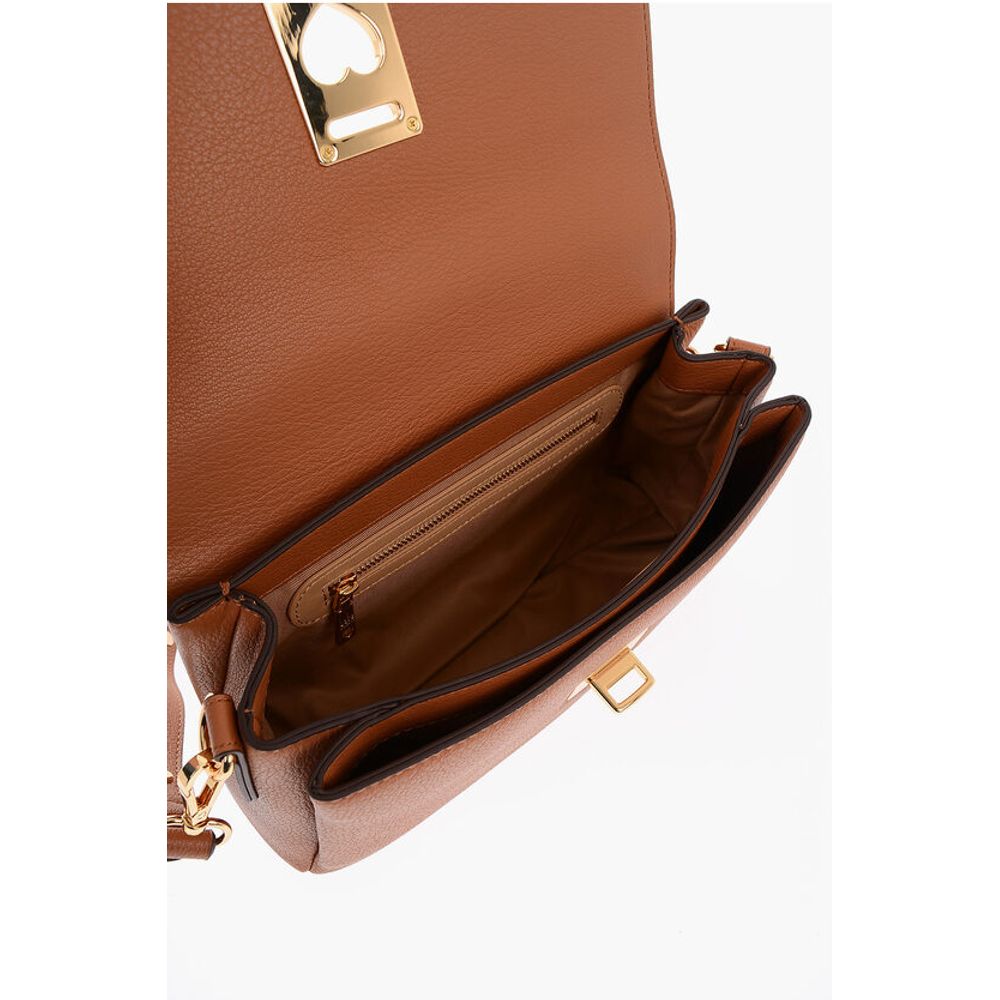 Moschino Braune Polyethylen-Umhängetasche