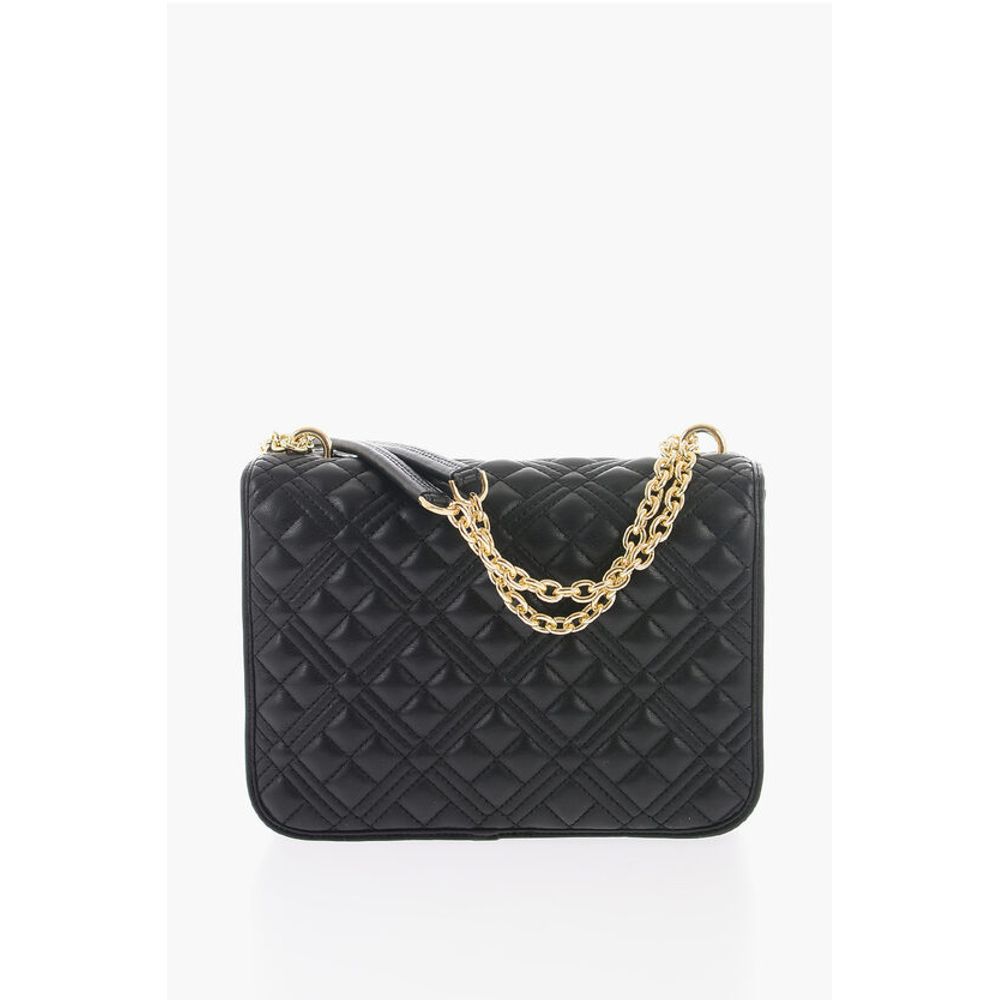 Moschino Schwarze Polyethylen-Umhängetasche