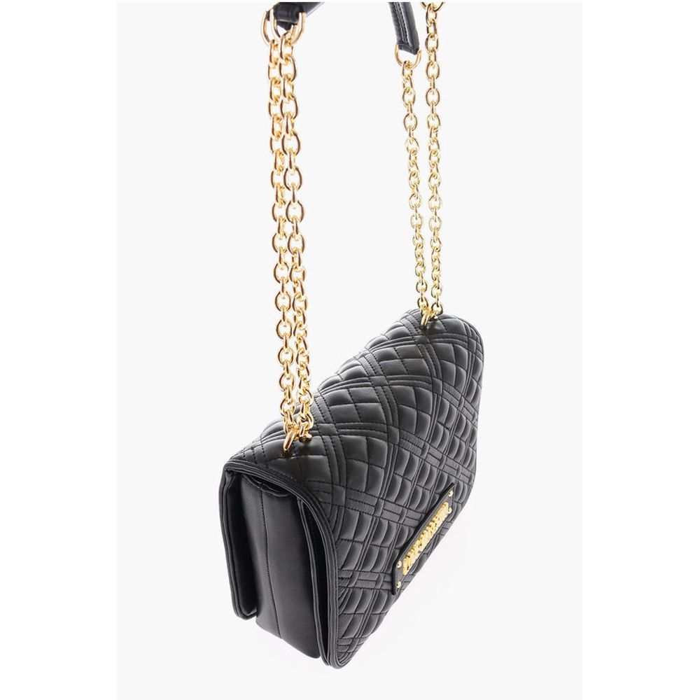 Moschino Schwarze Polyethylen-Umhängetasche