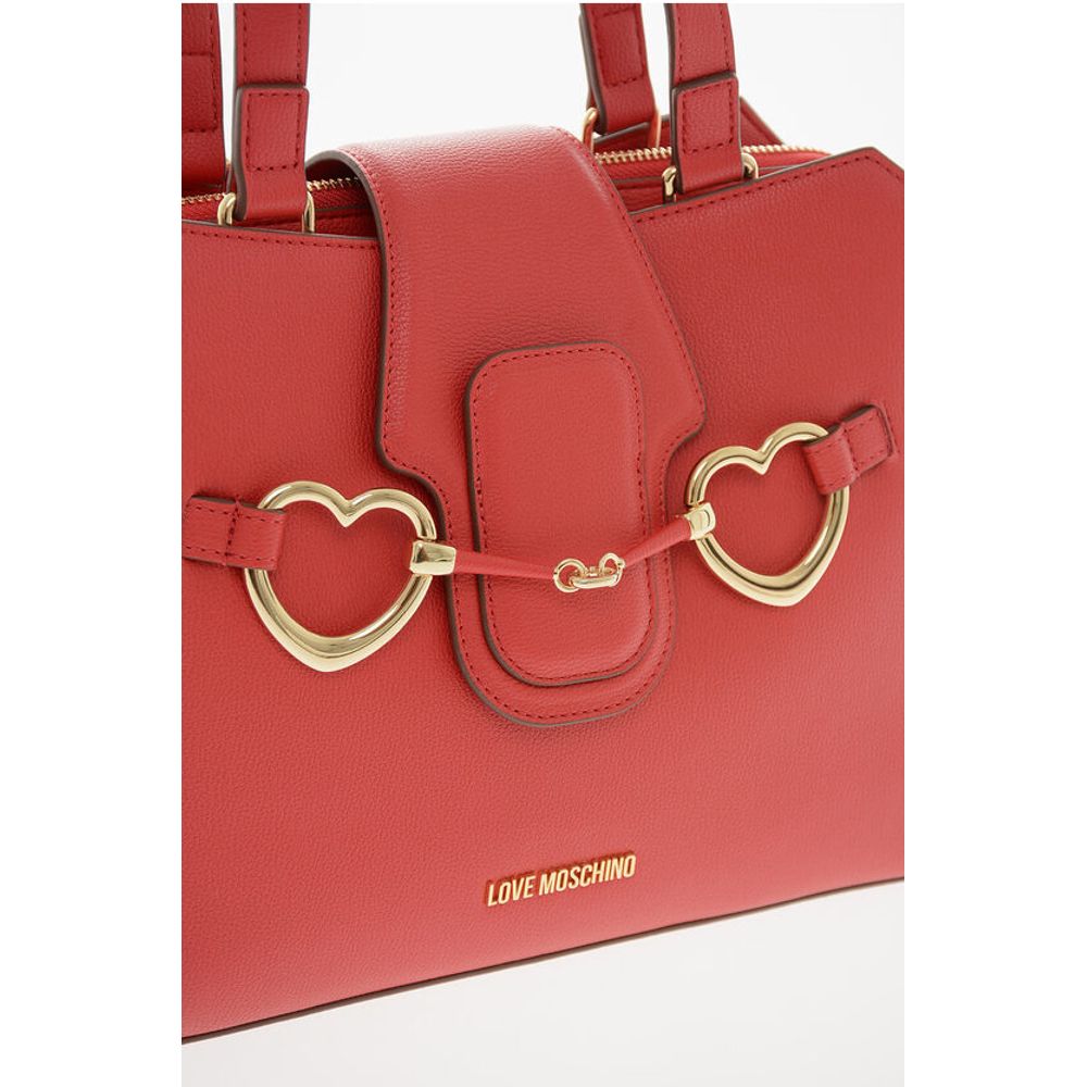Moschino Rote Polyethylen-Tragetasche