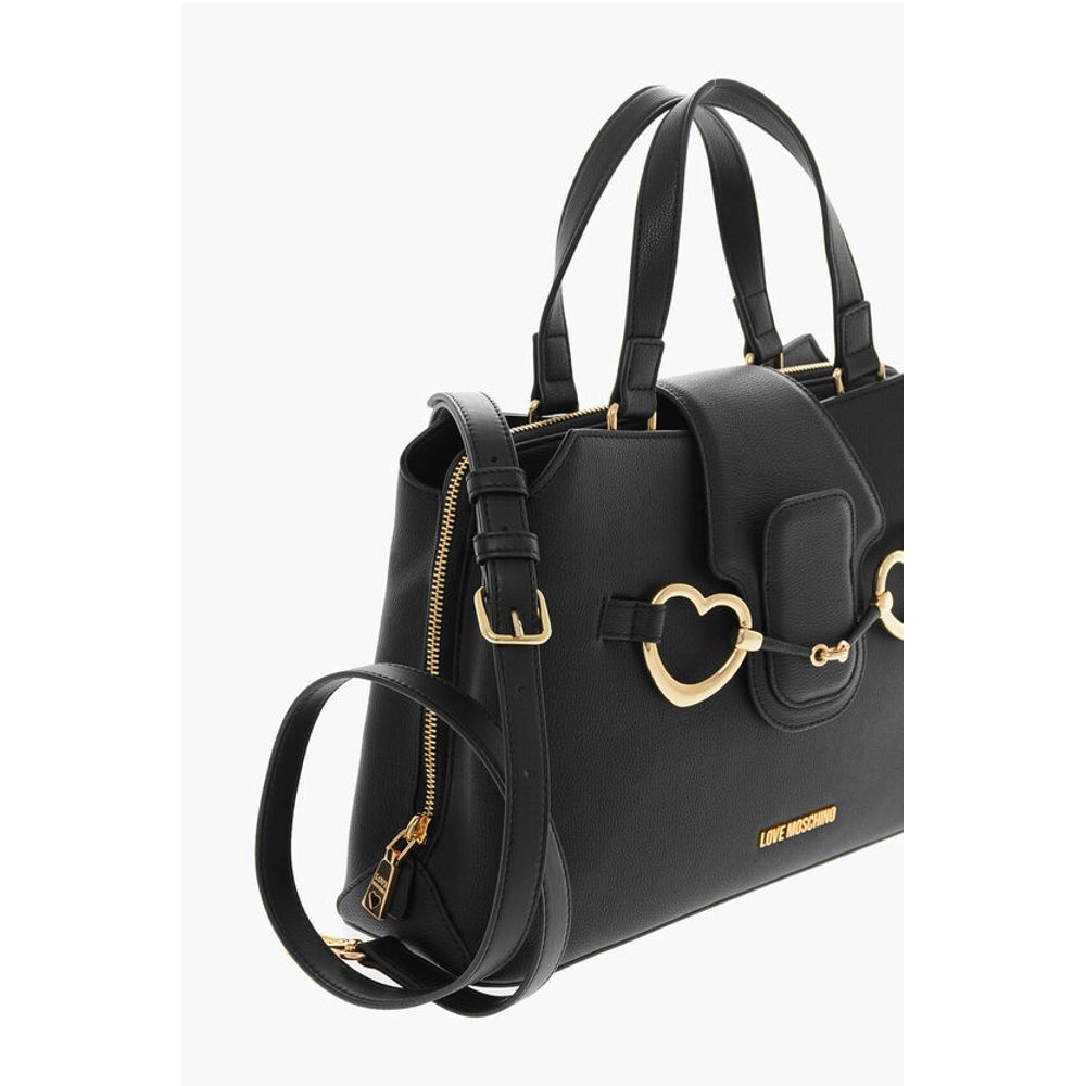 Moschino Schwarze Tragetasche aus Polyethylen
