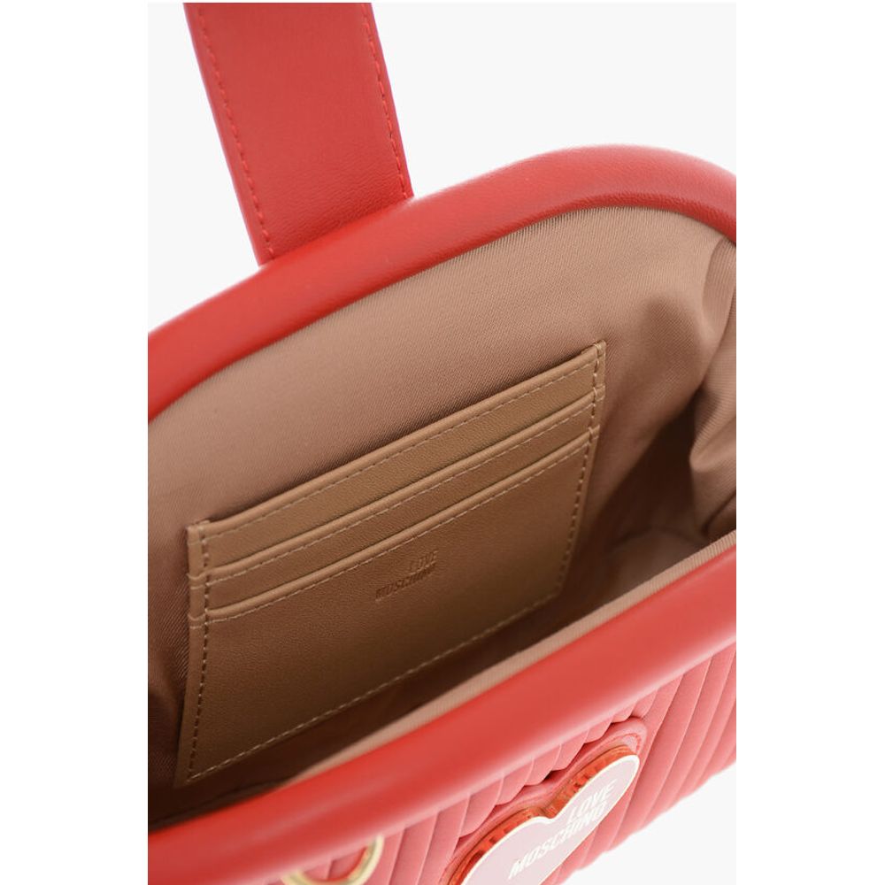 Moschino Rote Polyethylen-Tragetasche