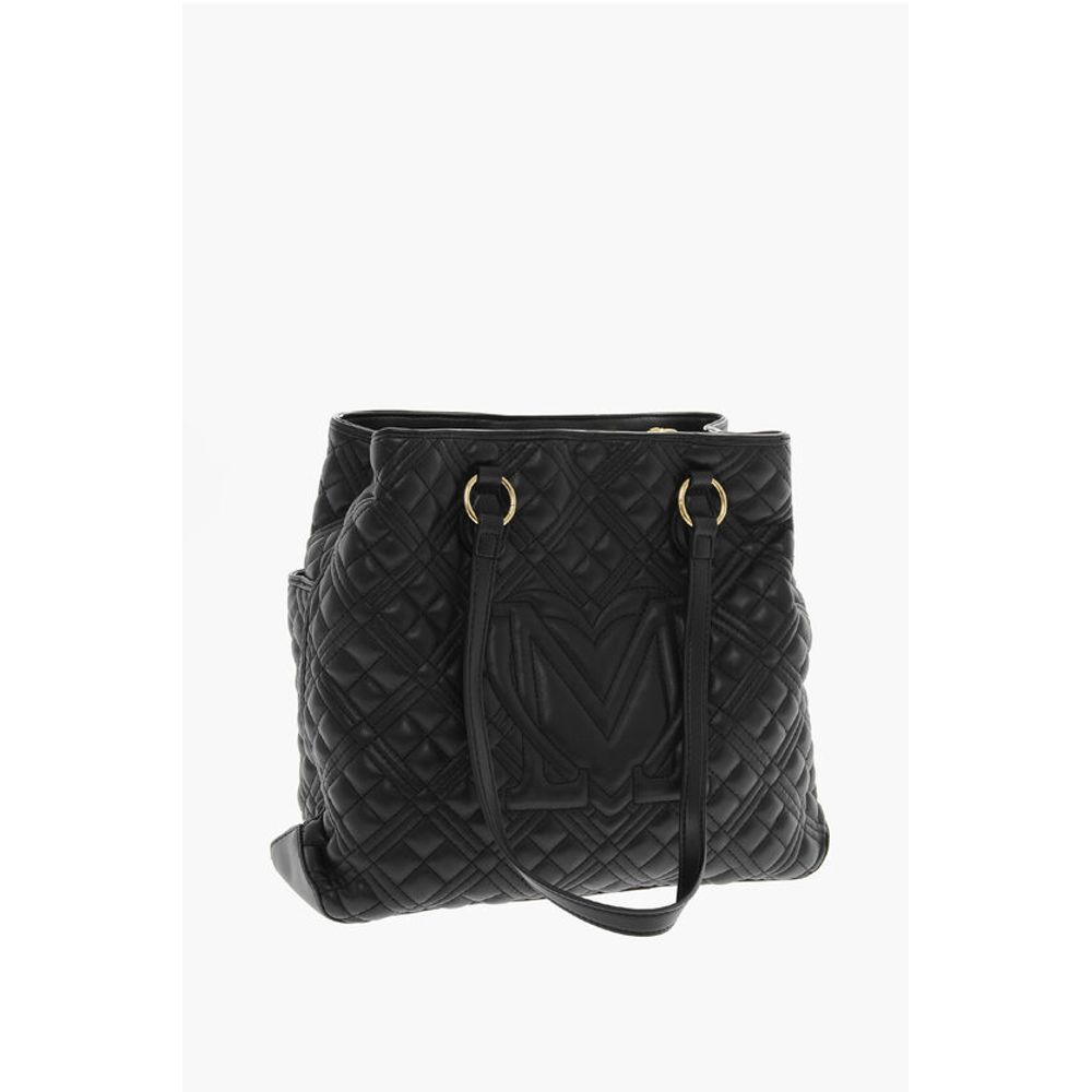 Moschino Schwarze Tragetasche aus Polyethylen