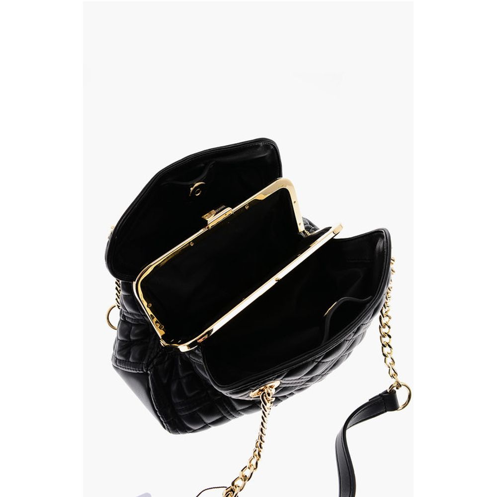 Moschino Schwarze Tragetasche aus Polyethylen