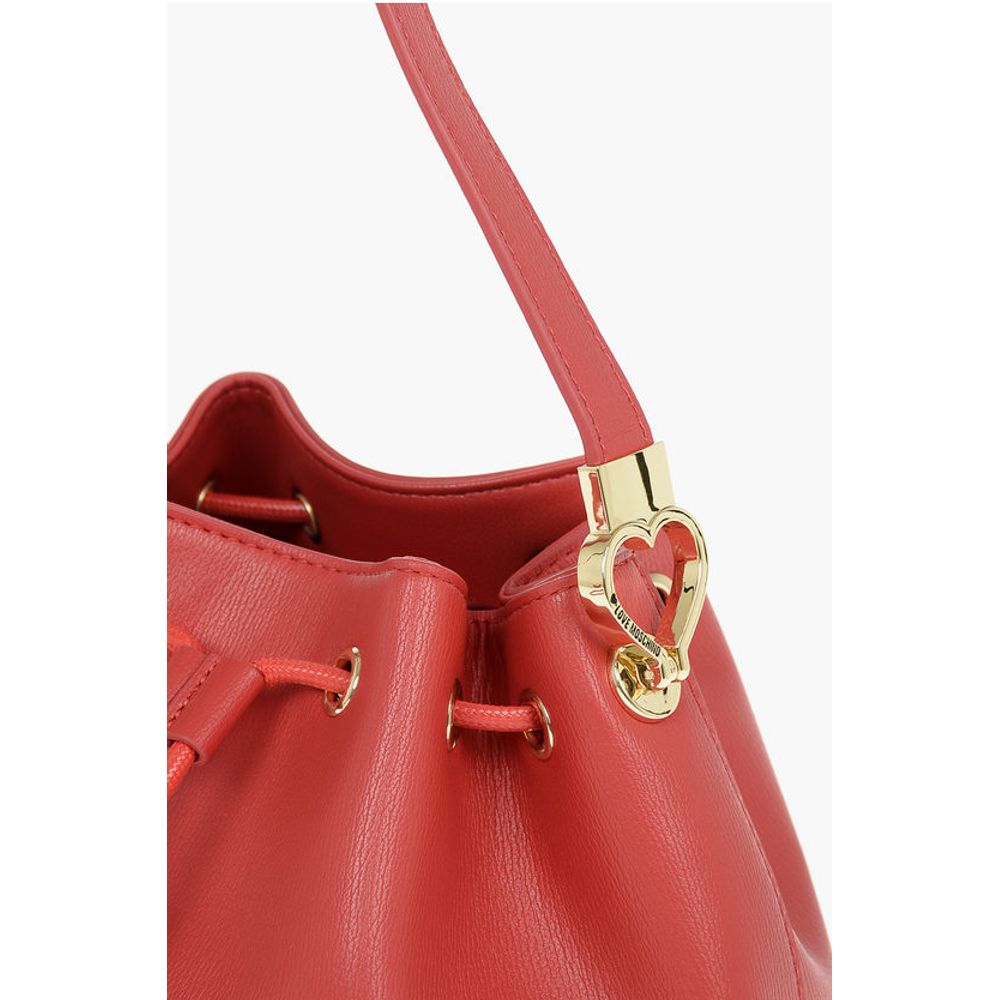 Moschino Rote Polyethylen-Umhängetasche