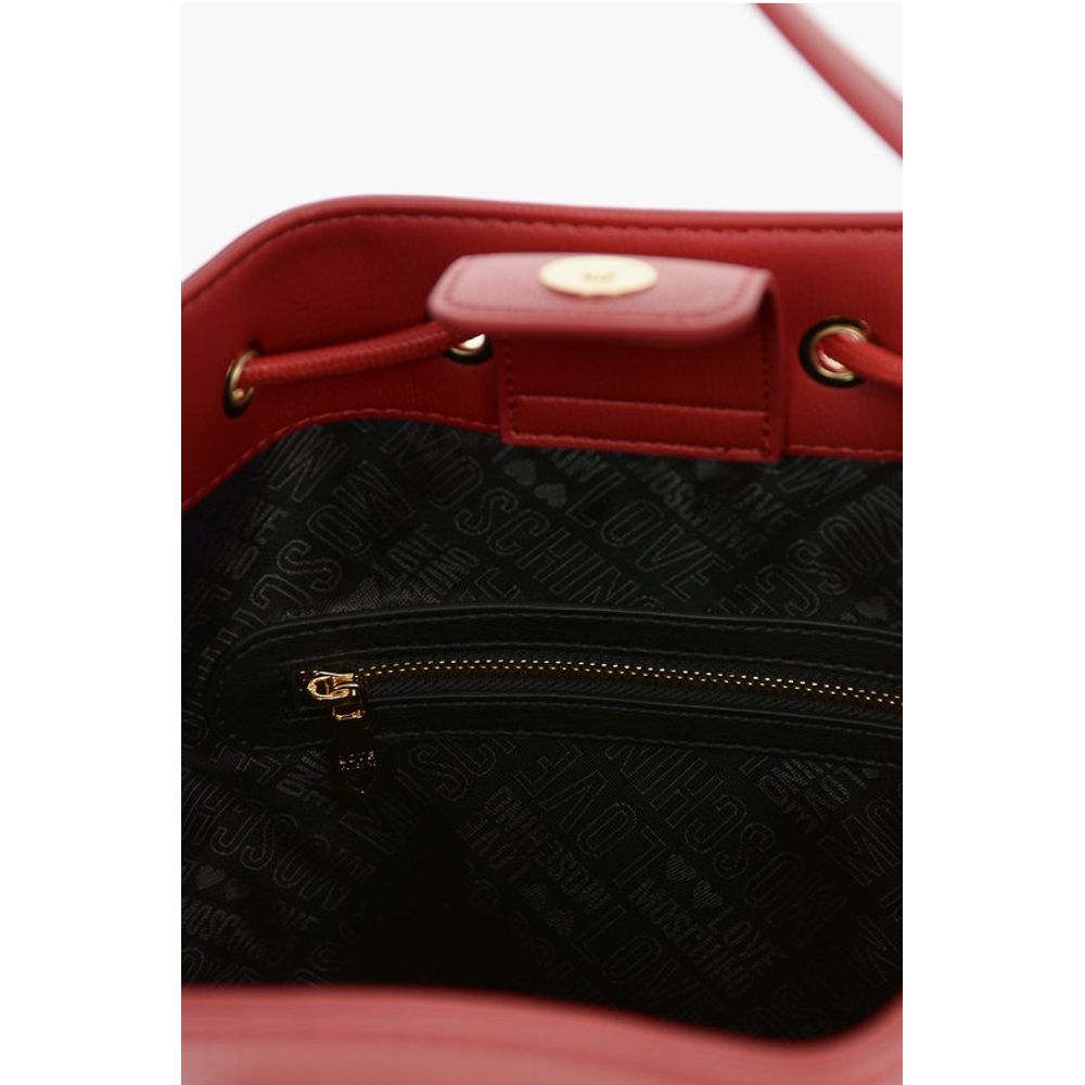 Moschino Rote Polyethylen-Umhängetasche