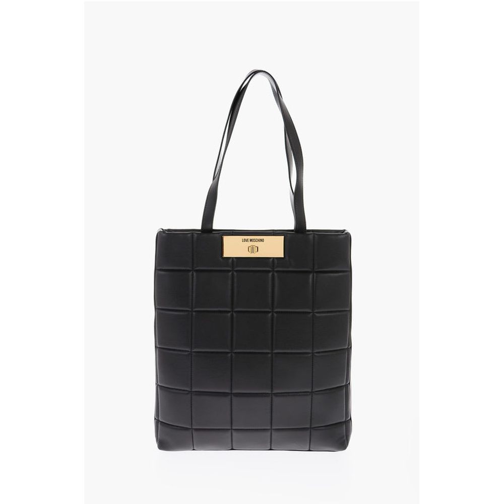Moschino Schwarze Polyethylen-Umhängetasche