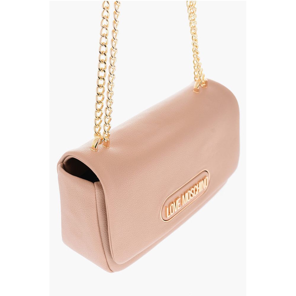 Moschino Braune Polyethylen-Umhängetasche