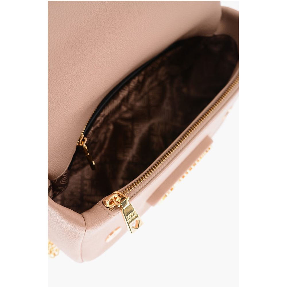 Moschino Braune Polyethylen-Umhängetasche