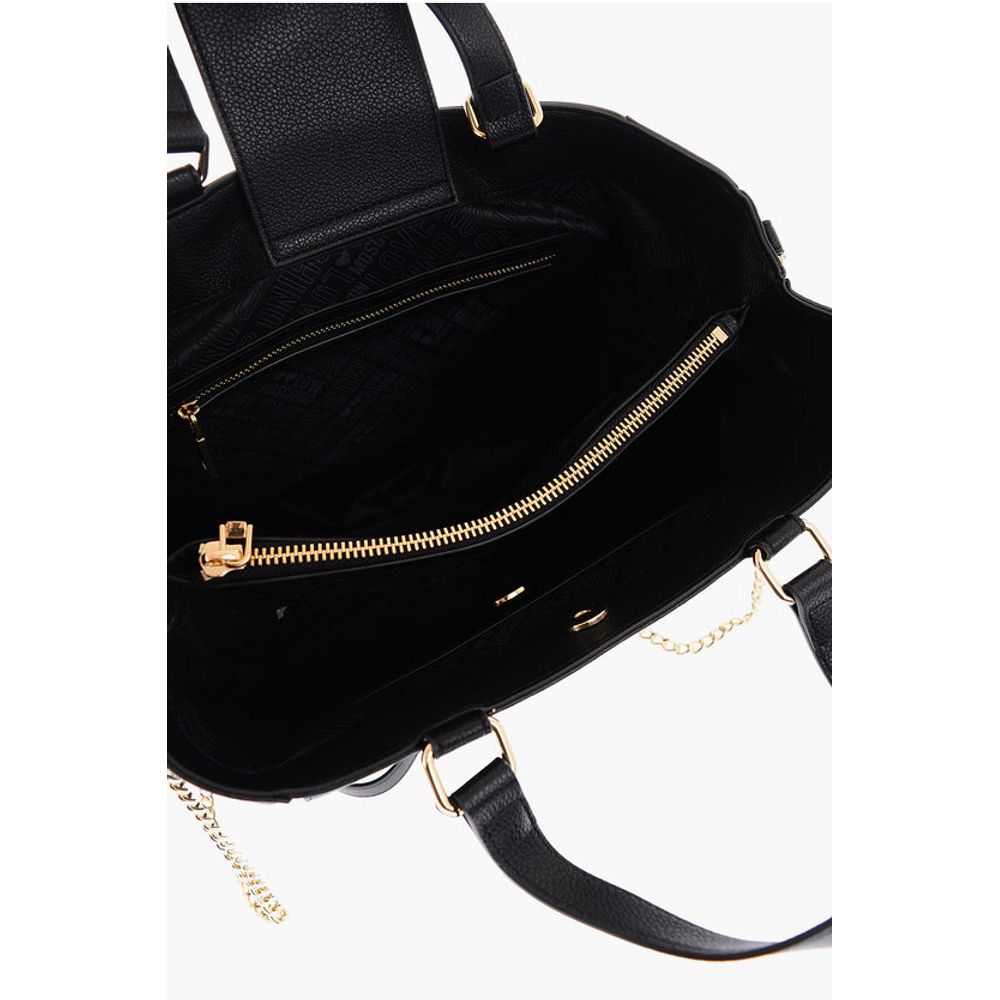 Moschino Schwarze Polyethylen-Umhängetasche