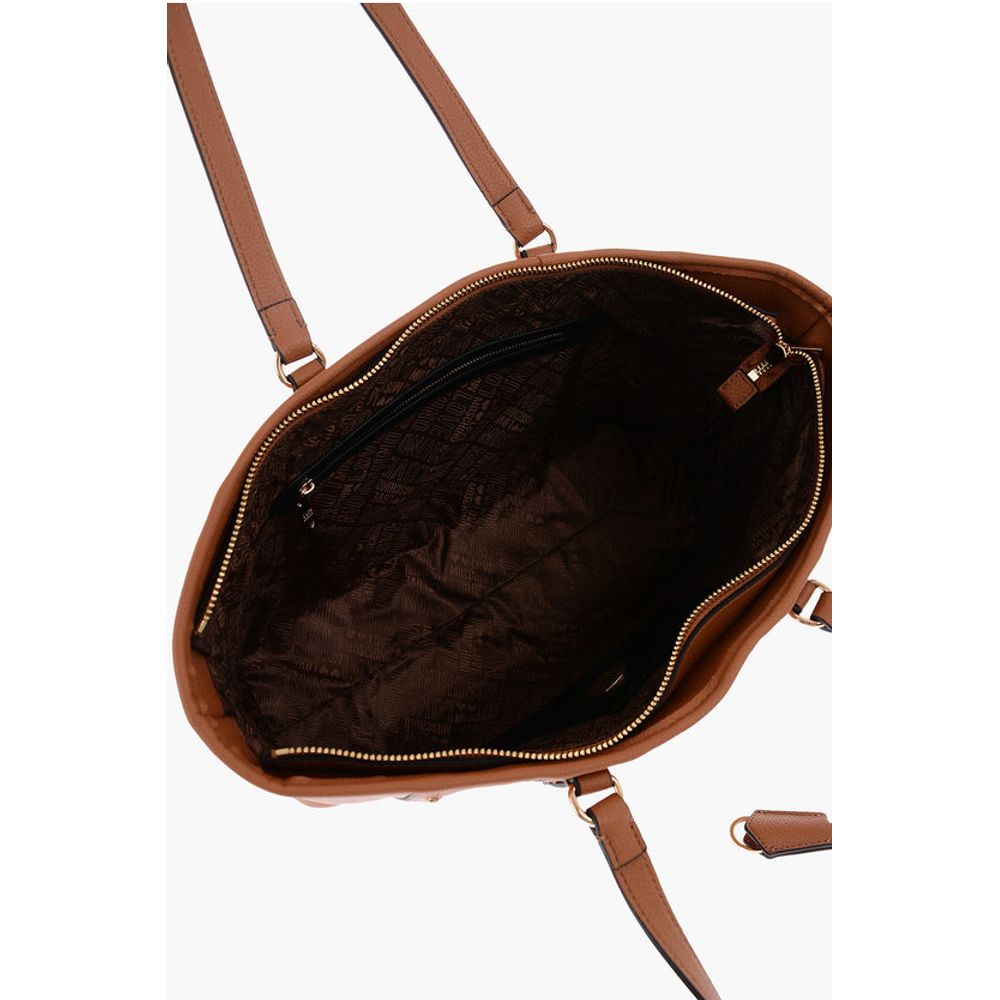 Moschino Braune Polyethylen-Umhängetasche