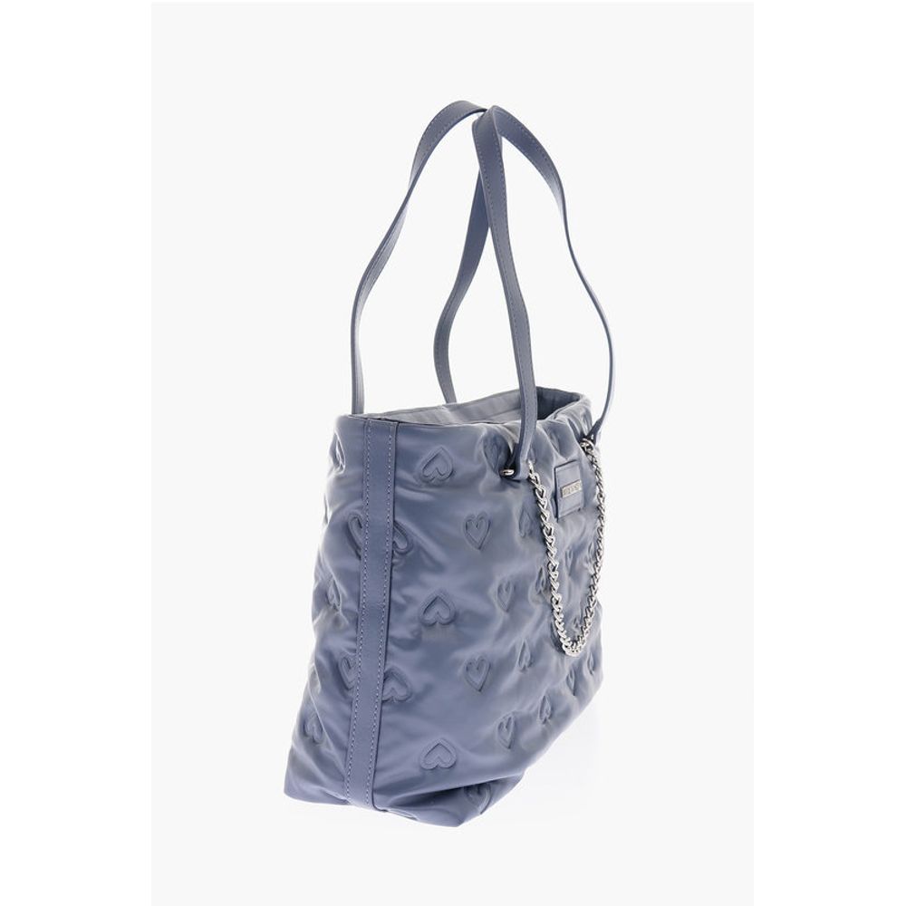 Moschino Blaue Polyethylen-Umhängetasche