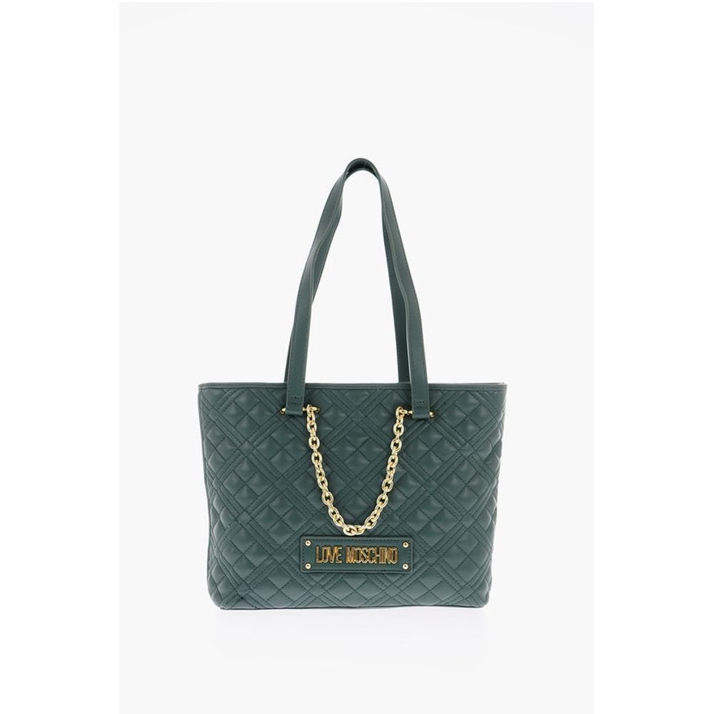 Moschino Umhängetasche aus grünem Polyethylen