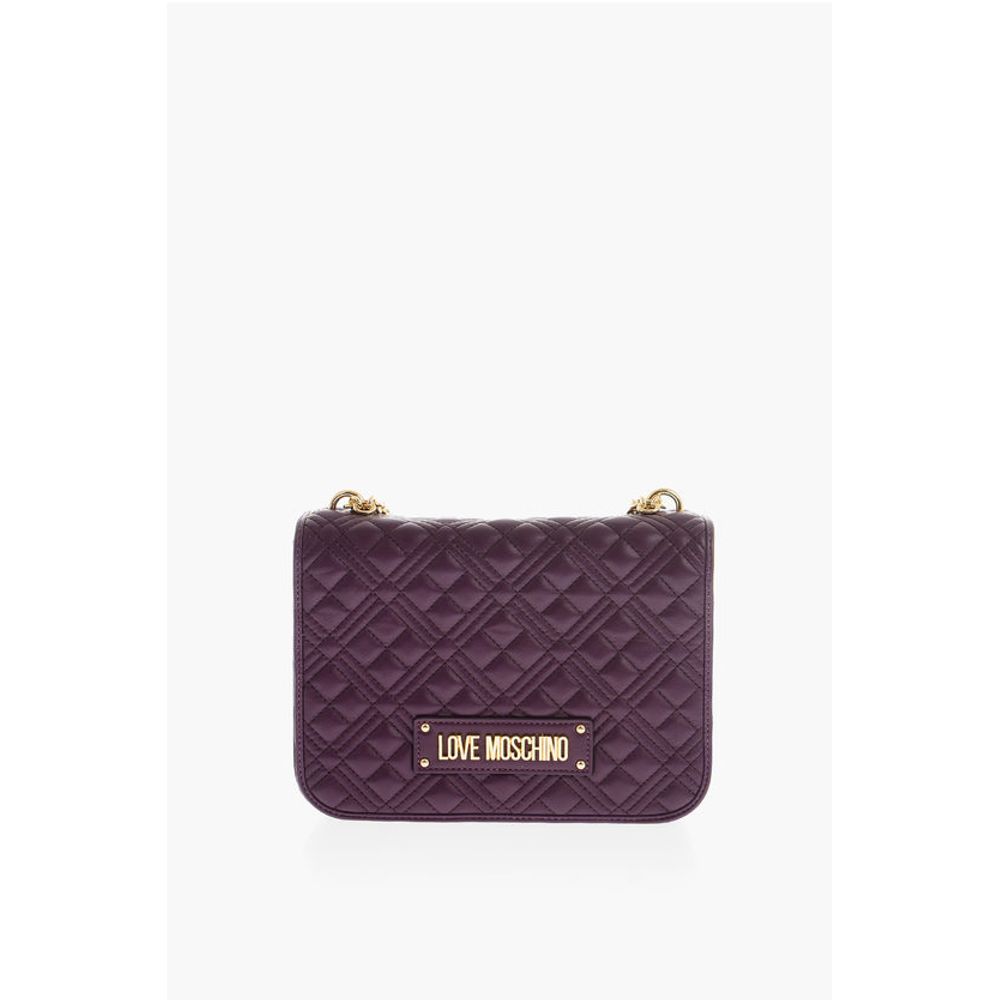 Moschino Lila Polyethylen Umhängetasche