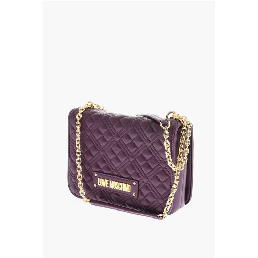 Moschino Lila Polyethylen Umhängetasche