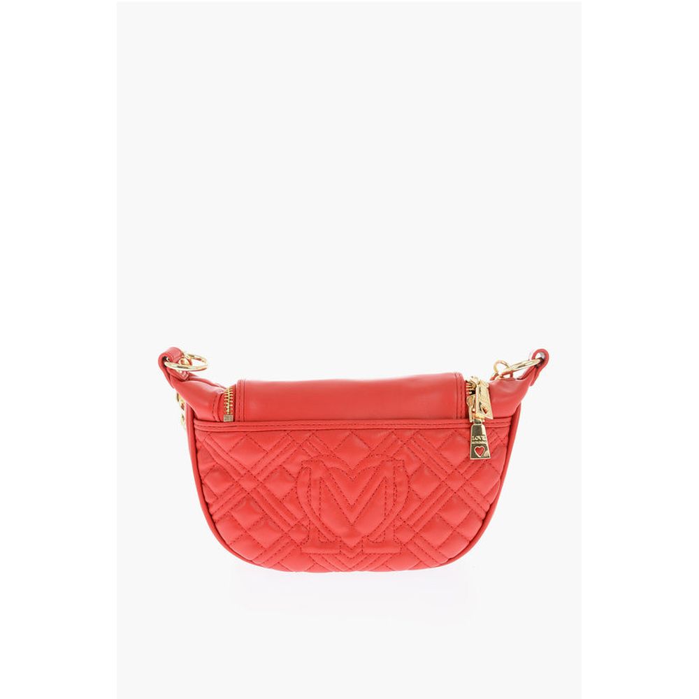 Moschino Rote Polyethylen-Umhängetasche