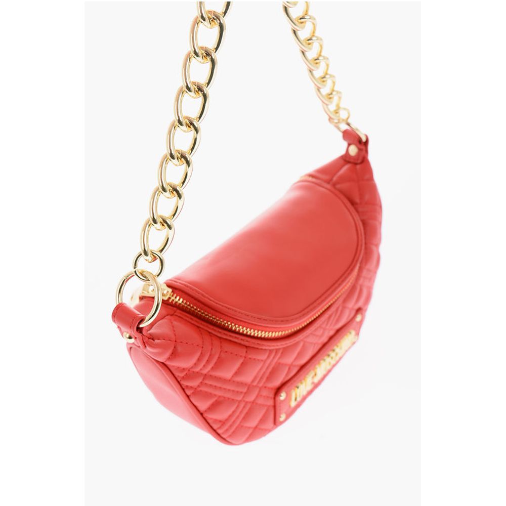 Moschino Rote Polyethylen-Umhängetasche