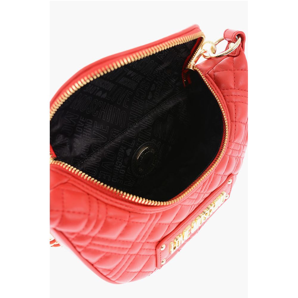 Moschino Rote Polyethylen-Umhängetasche
