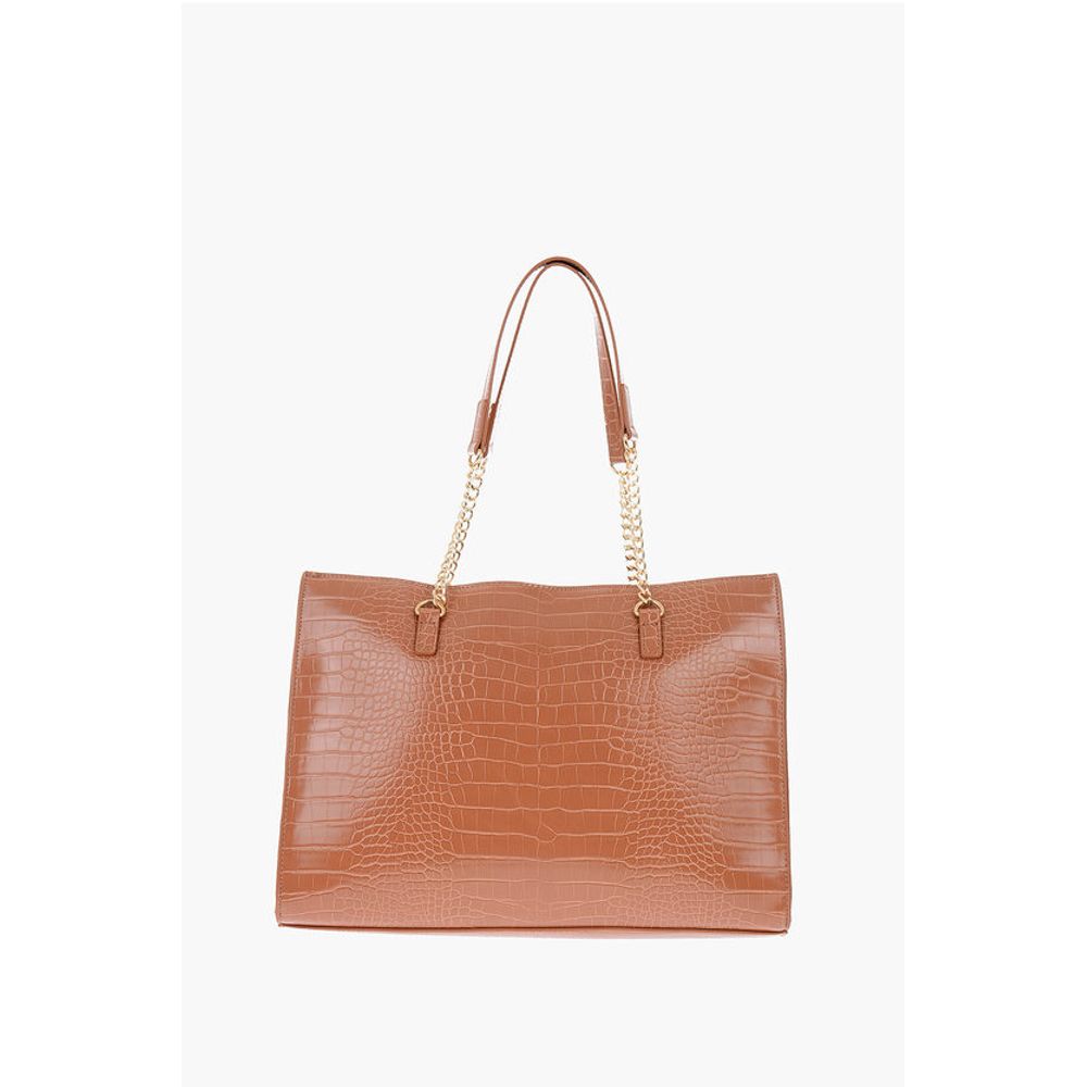 Moschino Braune Polyurethan-Umhängetasche