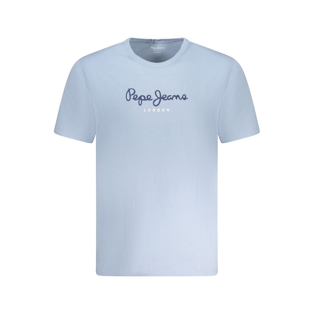 Pepe Jeans Hellblaues Baumwolle Herren T-Shirt