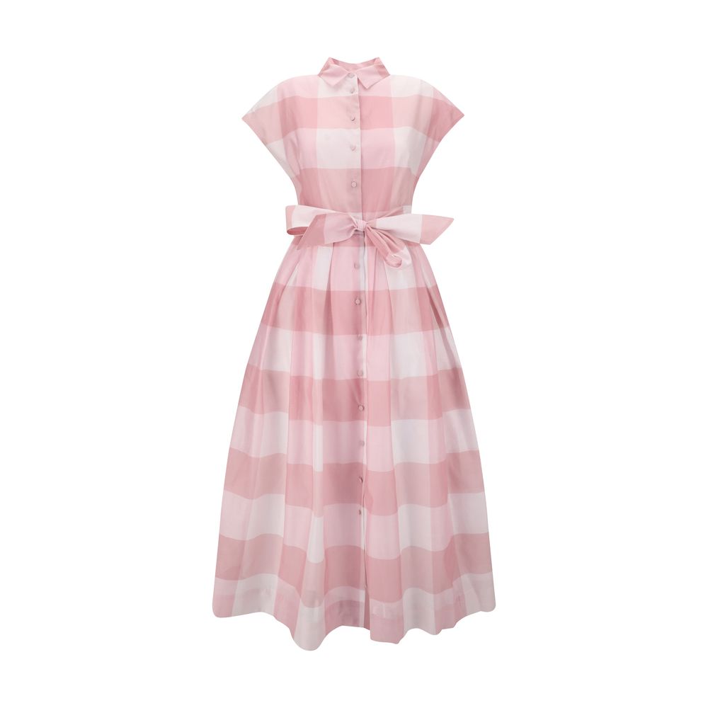 Sara Roka Chemisier Karo Kleid