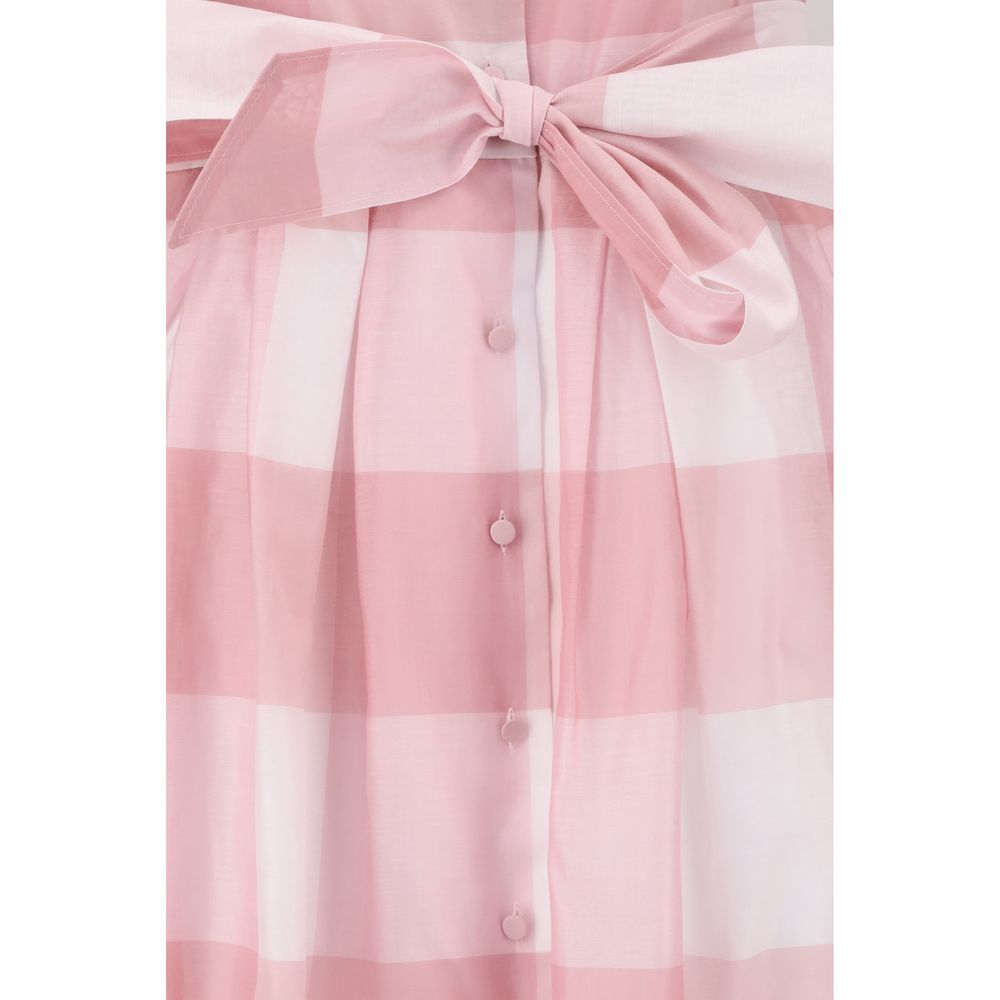 Sara Roka Chemisier Karo Kleid