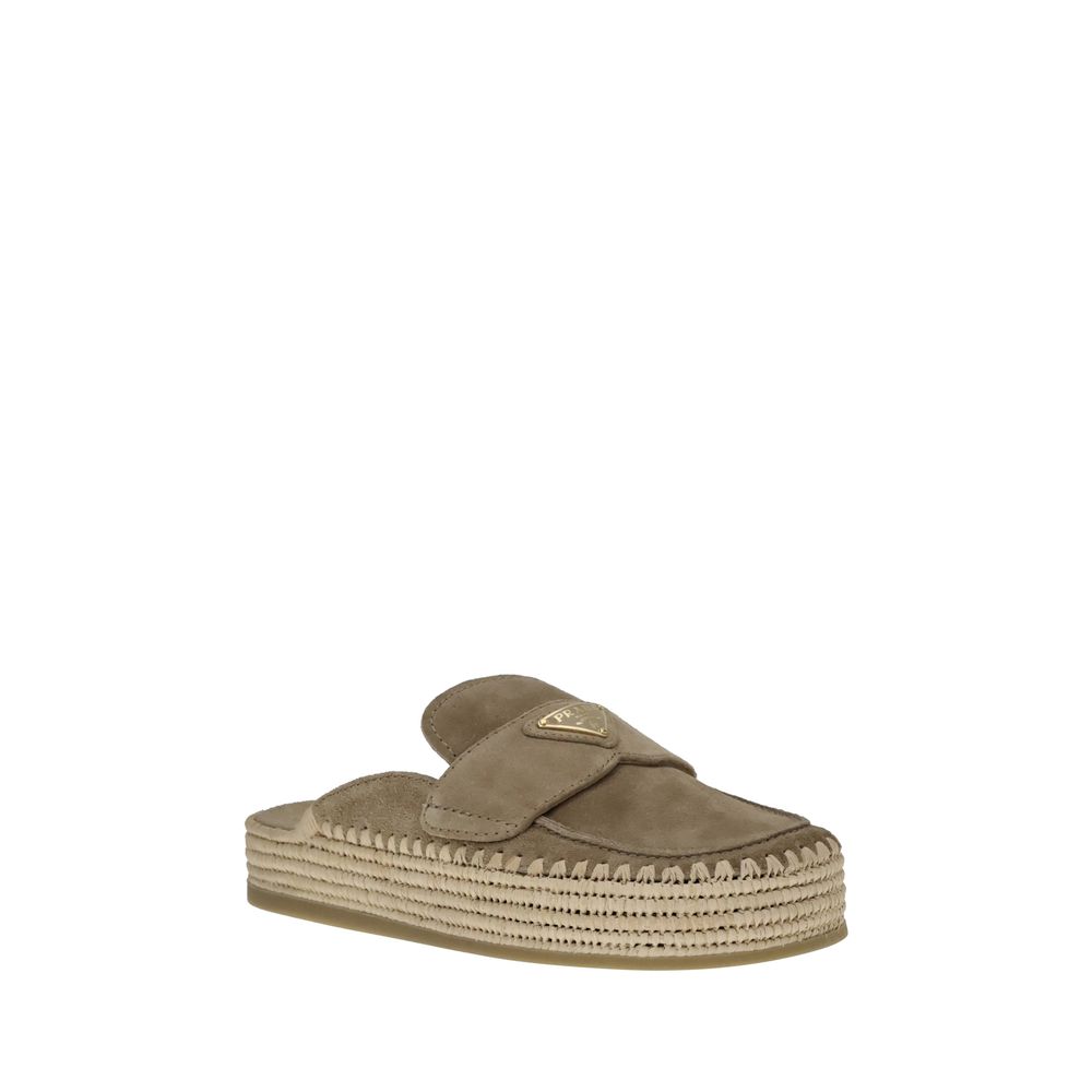 Prada Wildleder Pantoletten