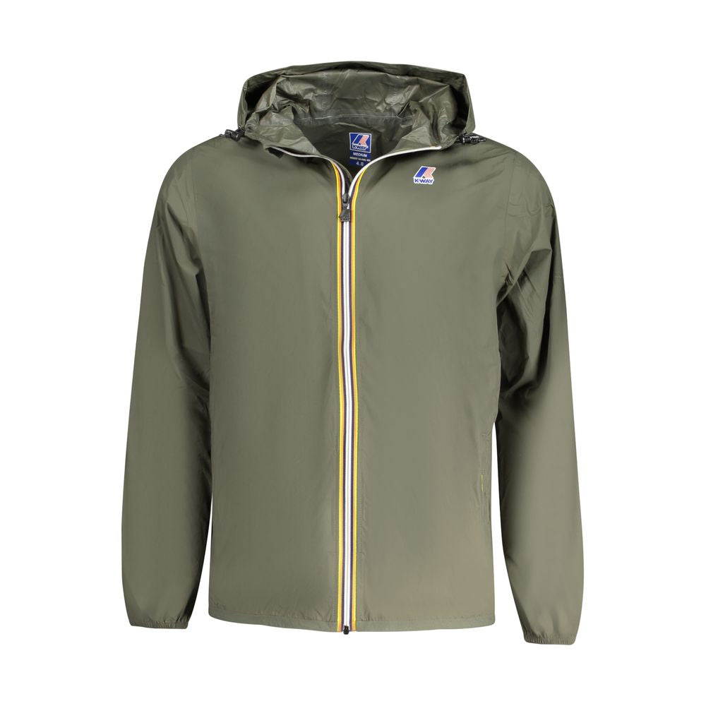 K-WAY Grüne Polyamid-Jacke