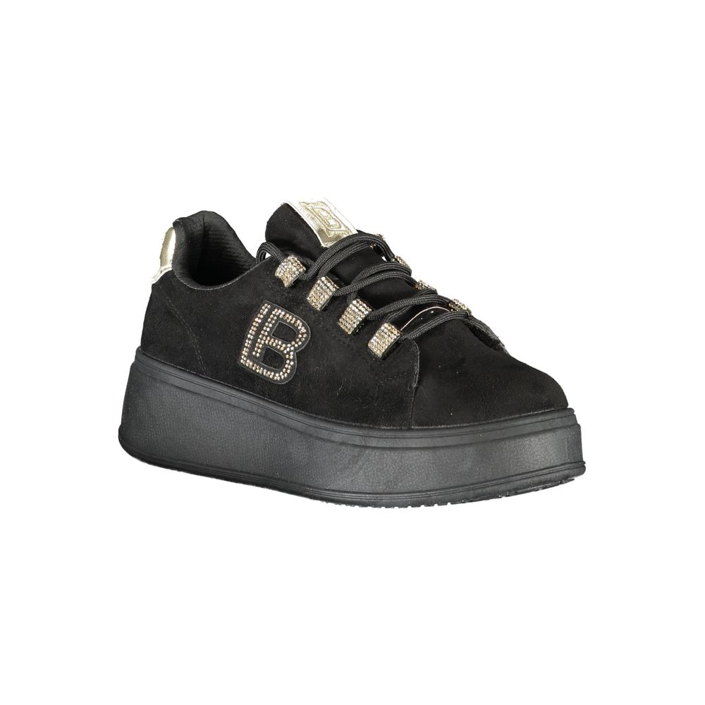 Laura Biagiotti Schwarzer Polyester Damen Sneaker