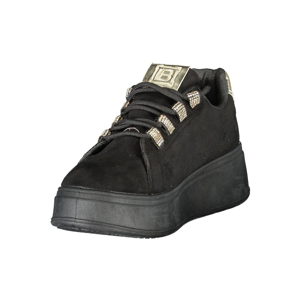 Laura Biagiotti Schwarzer Polyester Damen Sneaker