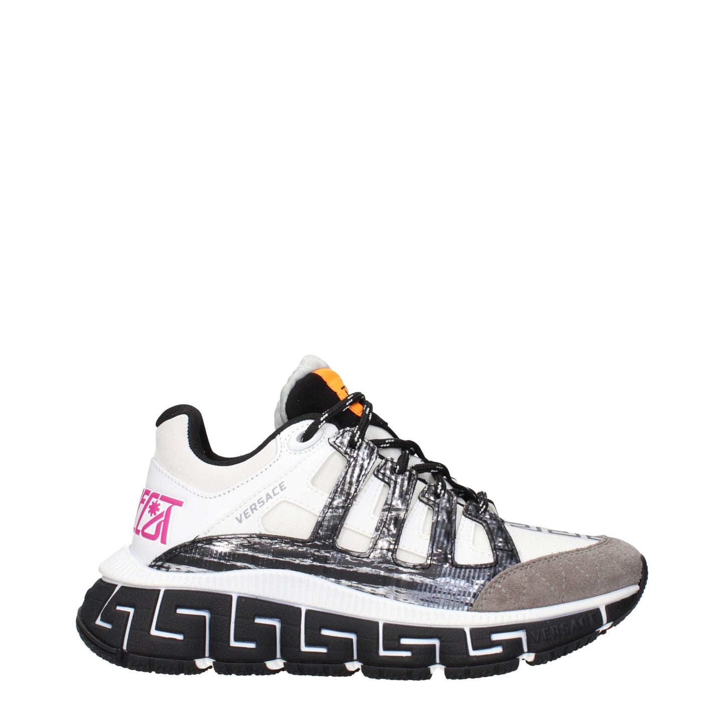 Versace Beige Stoff Sportliche Turnschuhe