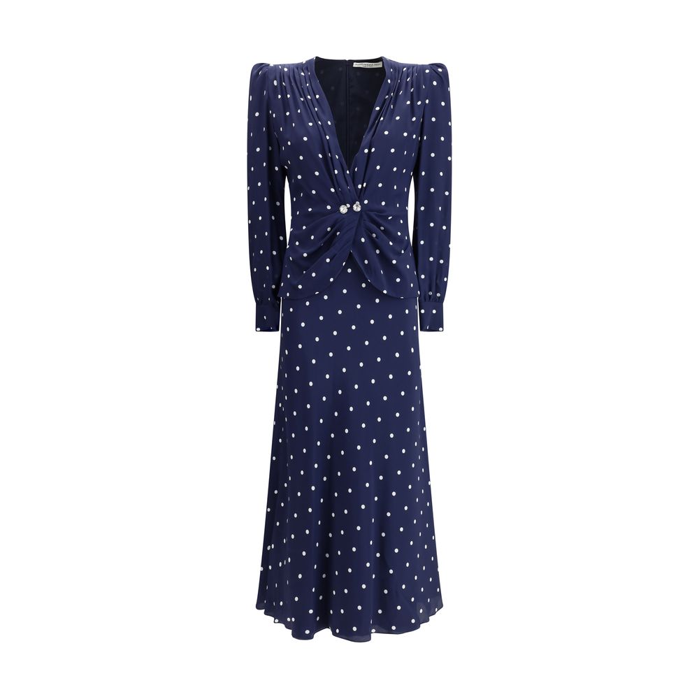 Alessandra Rich Polka-Dot-Kleid