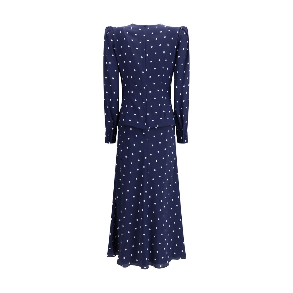 Alessandra Rich Polka-Dot-Kleid