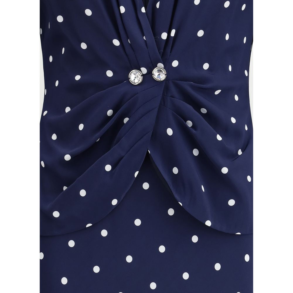 Alessandra Rich Polka-Dot-Kleid
