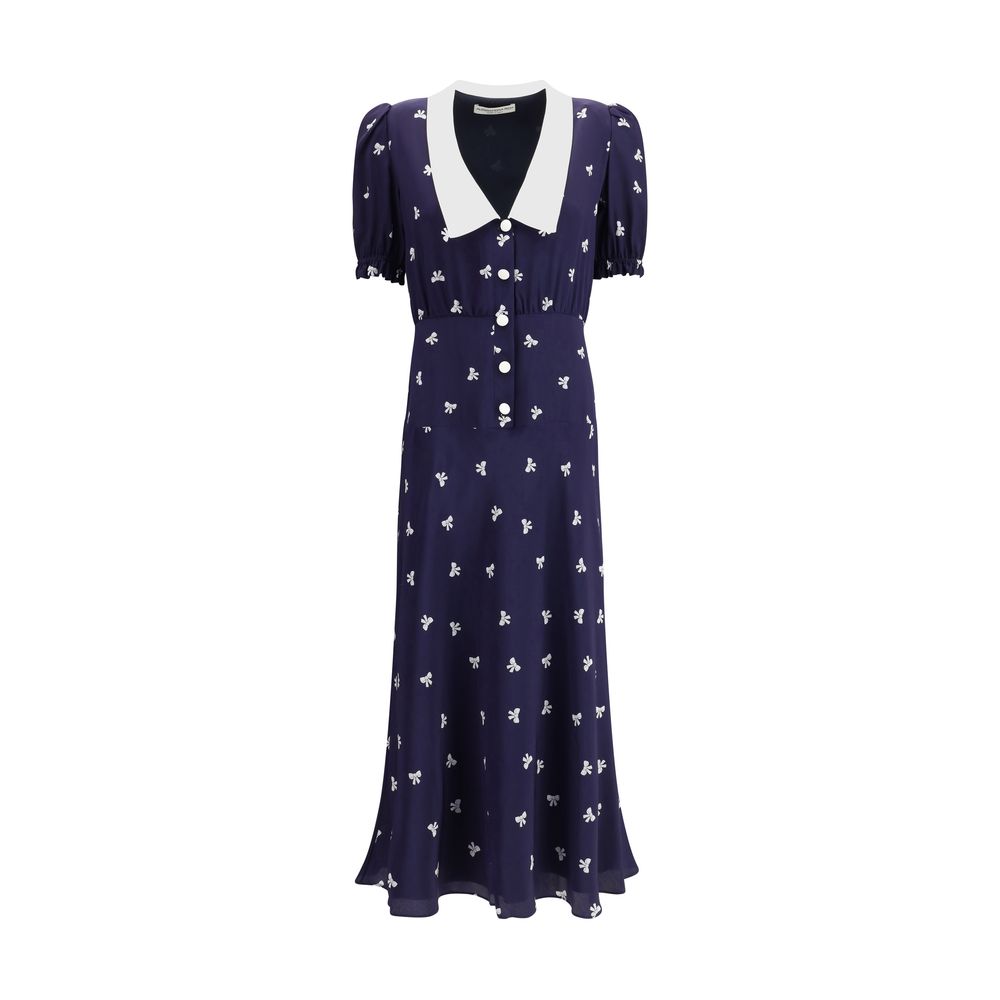Alessandra Rich Kleid mit Schleifenmuster