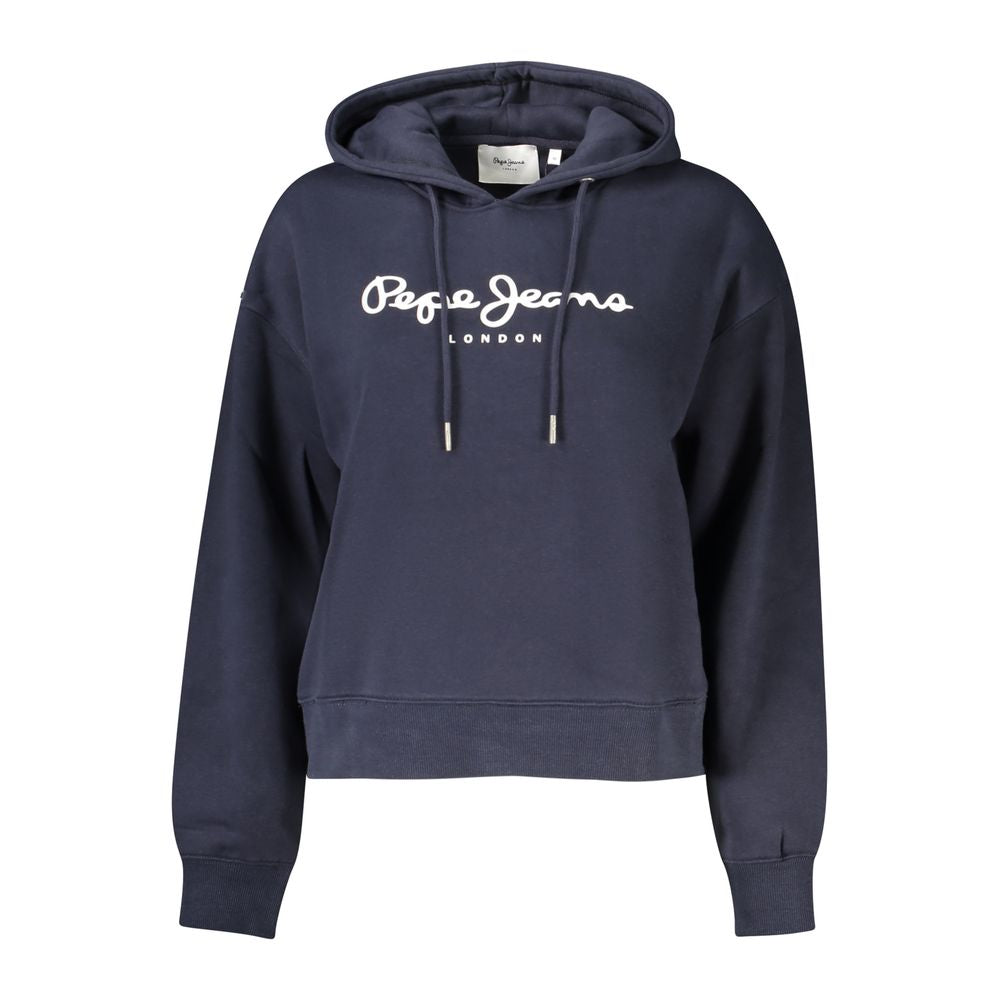 Pepe Jeans Blauer Baumwoll-Hoodie für Frauen