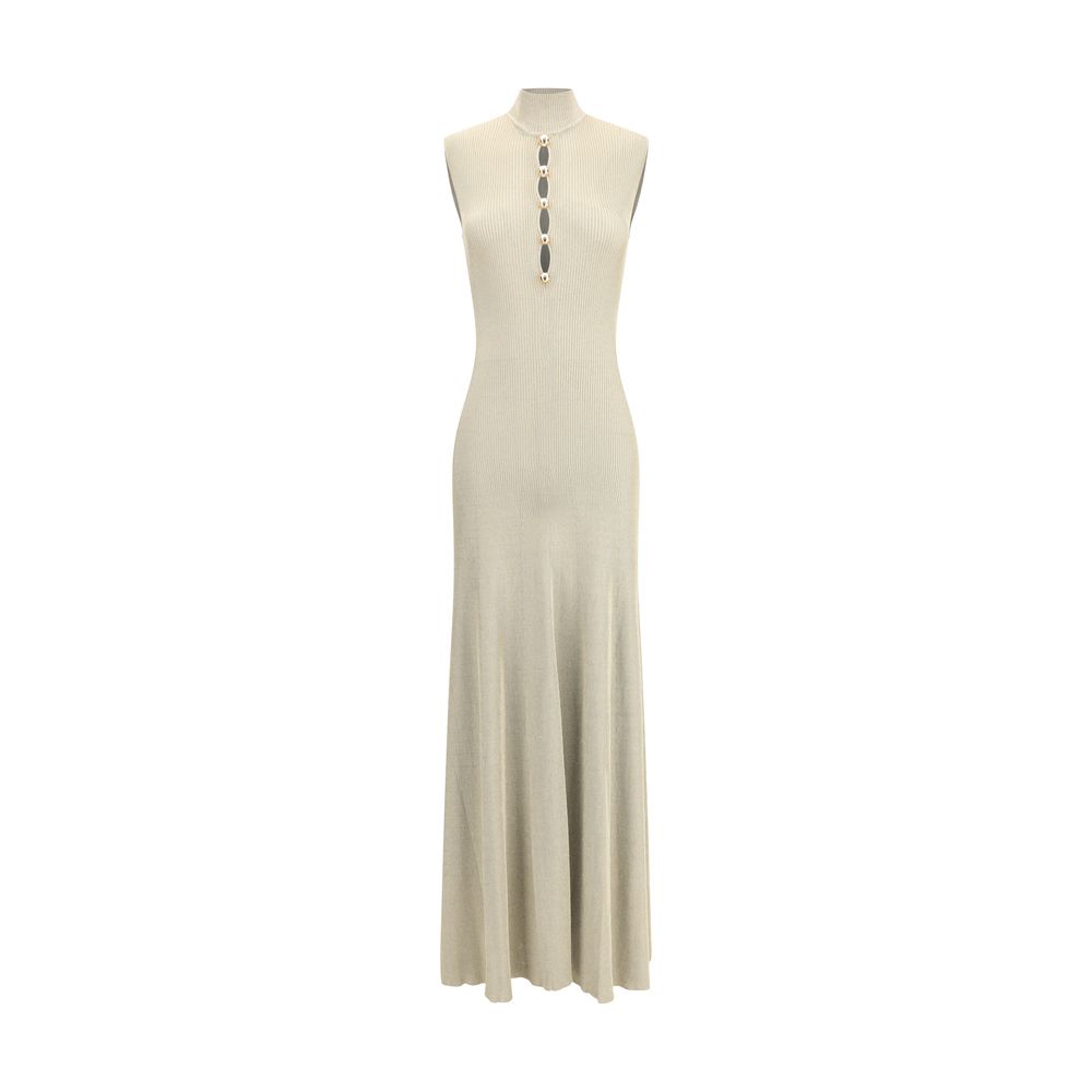 Self-Portrait Langes Kleid aus Lurexstrick