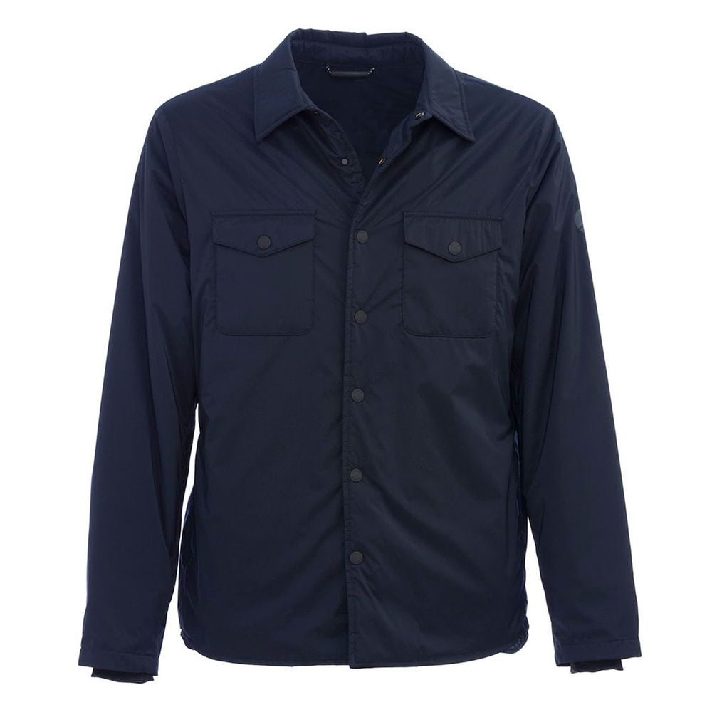 Chic jacket made of technical fabric with button closure