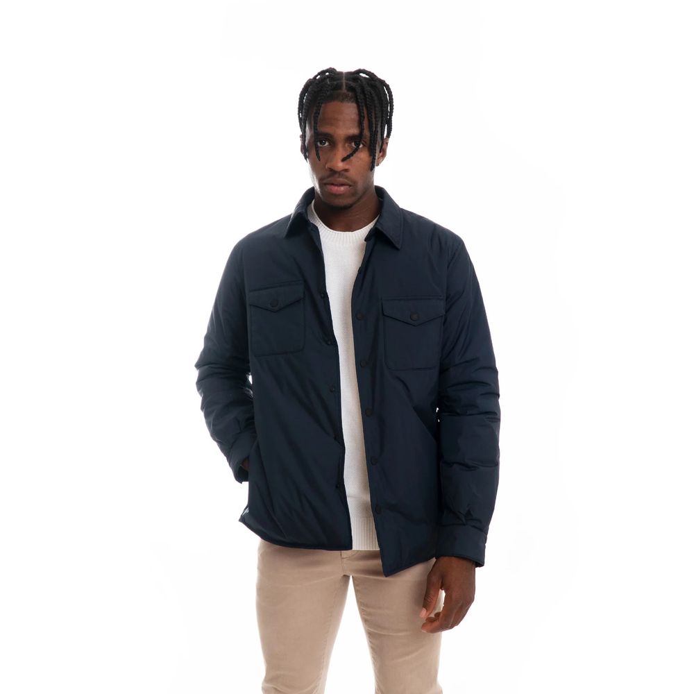 Chic jacket made of technical fabric with button closure