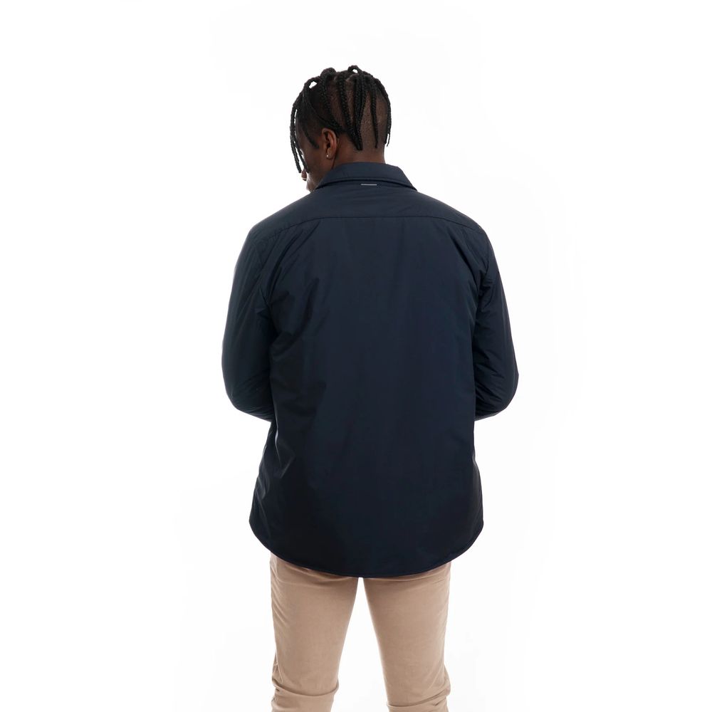 Chic jacket made of technical fabric with button closure