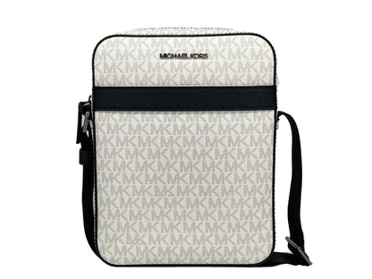 Michael Kors Cooper Medium Flight Crossbody Tasche Weiß
