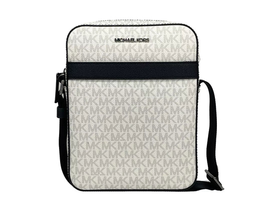 Michael Kors Cooper Medium Flight Crossbody Tasche Weiß