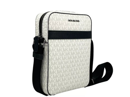 Michael Kors Cooper Medium Flight Crossbody Tasche Weiß