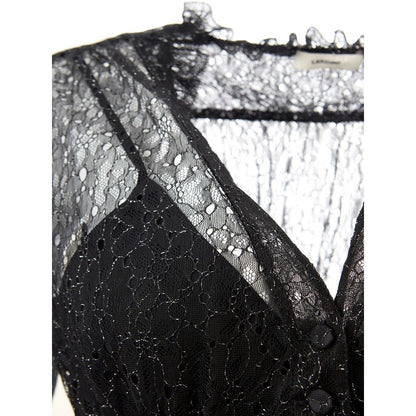 Elegant black nylon dress