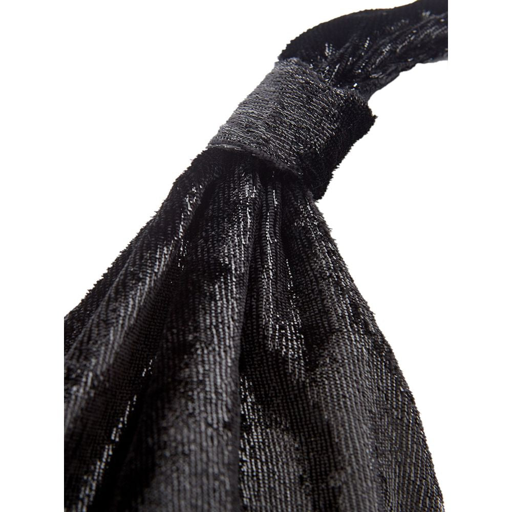 Elegant black polyester dress