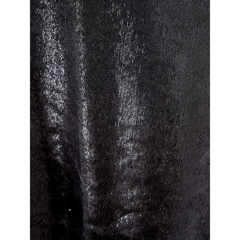 Elegant black polyester dress