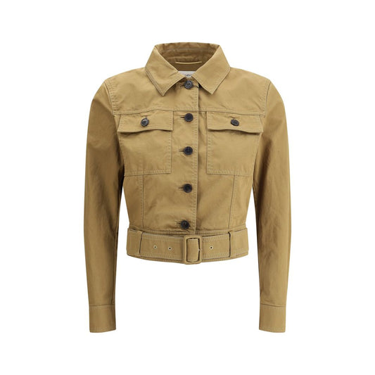 Saint Laurent Baumwoll-Cropped-Jacke