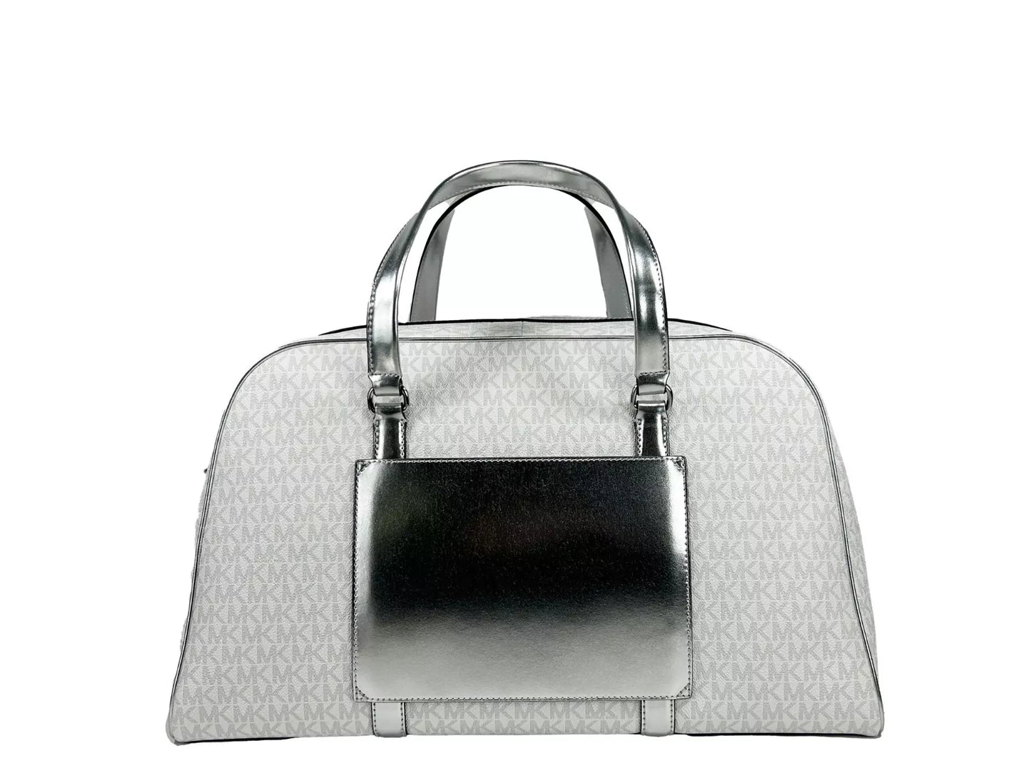 Michael Kors Travel Extra Large PVC Top Zip Weekender Gepäcktasche Optic White