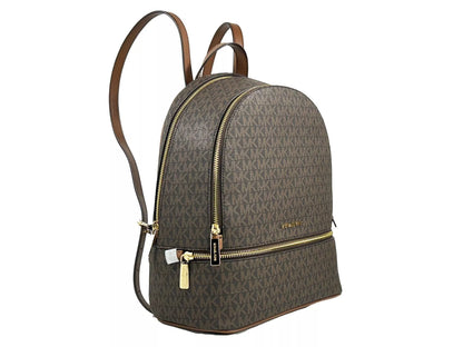 Michael Kors Rhea Medium PVC Rucksack Büchertasche Braun