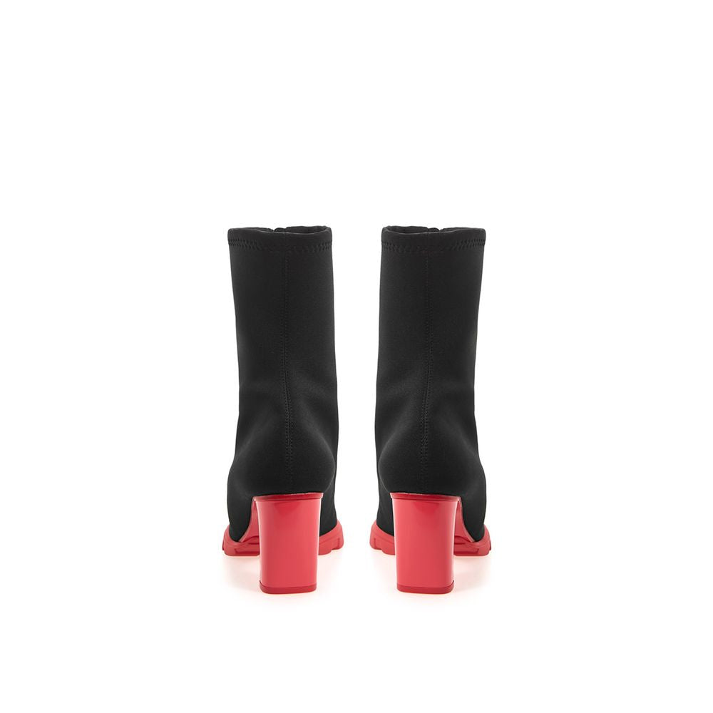 Alexander McQueen Schwarzer Neopren-Stiefel
